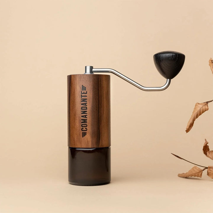 Kaffeemühle C40 MK4 Nitro Blade Liquid Amber/Edelstahl von COMANDANTE, Silber/Braun, Silber/Braun Si