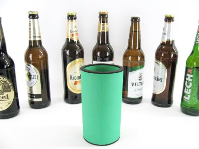 Erstklassige Qualitätskühler für 0,5L Bierdosen oder Bierflaschen im bunten Mix aus 5 Neoprenkühlern