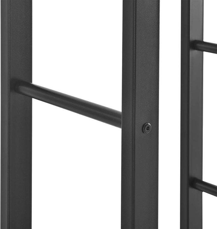 [en.casa] Kaminholzregal 60x100x25cm Brennholzregal Feuerholzregal Holzhalter Schwarz 60 x 100 x 25