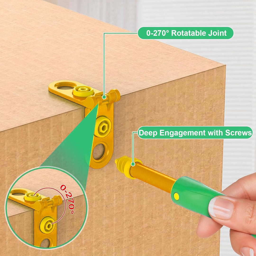 Karton-Baukasten für Kinder, Sicherer Kartonschneider & Werkzeug-Set, Kreatives STEM Lernspiel, Für