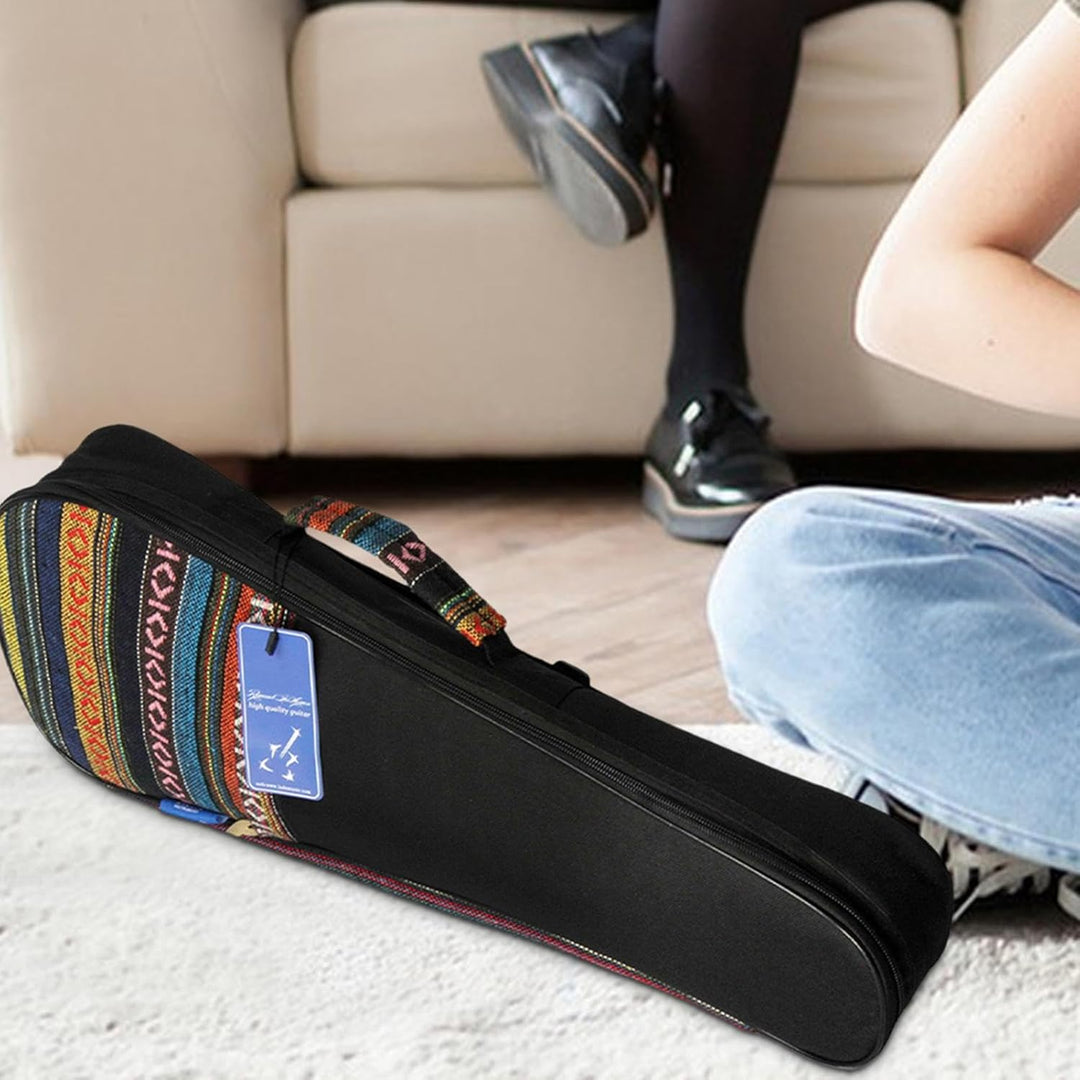 Gepolsterte Ukulele-Tasche, Bunte Ukulele-Tasche - Ukulele gepolsterte Tragetasche im Ethno-Stil - V