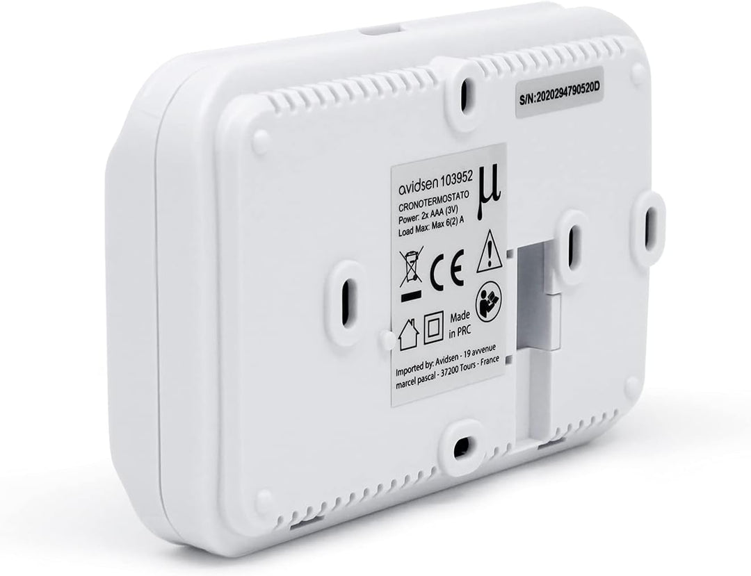 Avidsen 103952 Thermostat Digital weiss