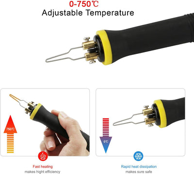 Brennstation Brandmalerei Brandmalstation mit 2 Brennstift, Profi - Brandmalgerät für alle Holzbrand