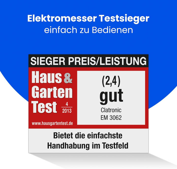Clatronic Elektromesser, Messer, elektrisches Messer mit spülmaschinenfester spezialgezahnten Edelst