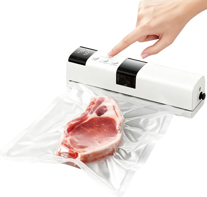 Mini-Vakuumierer für Lebensmittel Tragbare | Tisch-Vakuumiermaschine für Fleisch, Mahlzeiten, Snacks