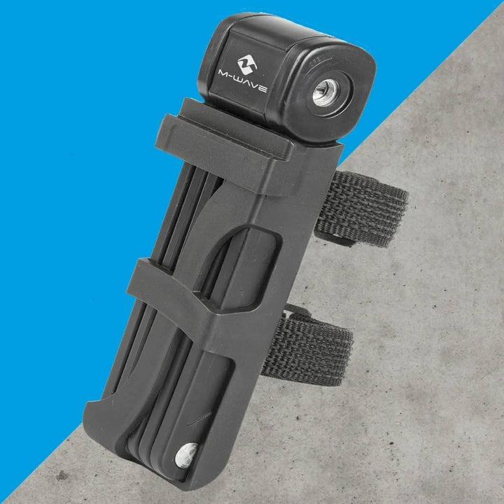 Fahrradschloss, Faltschloss, Stahl, inkl. Halterung & 2 Schlüssel, F 875/6 von M-WAVE