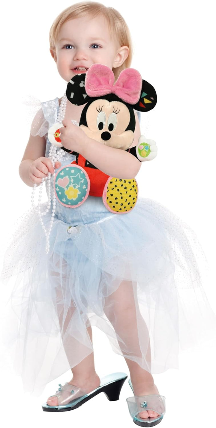 Clementoni Disney Baby Minnie Spiele und Lernen Plüsch, Mehrfarbig, Standard, 17304 Baby Minnie Mous
