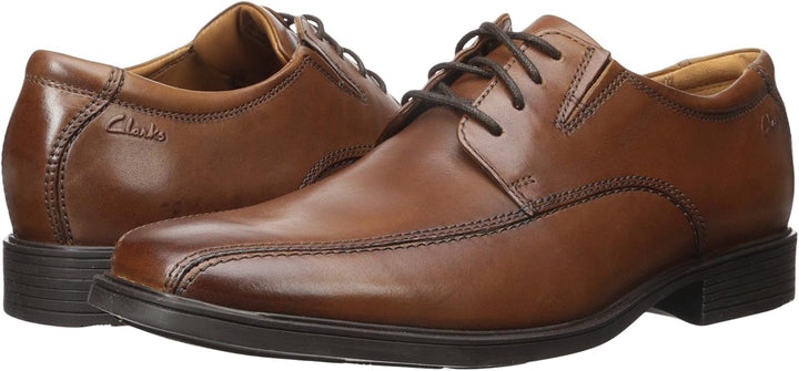 Clarks Herren Stafford Park5_Derby 42 EU Dunkelbraunes Leder, 42 EU Dunkelbraunes Leder
