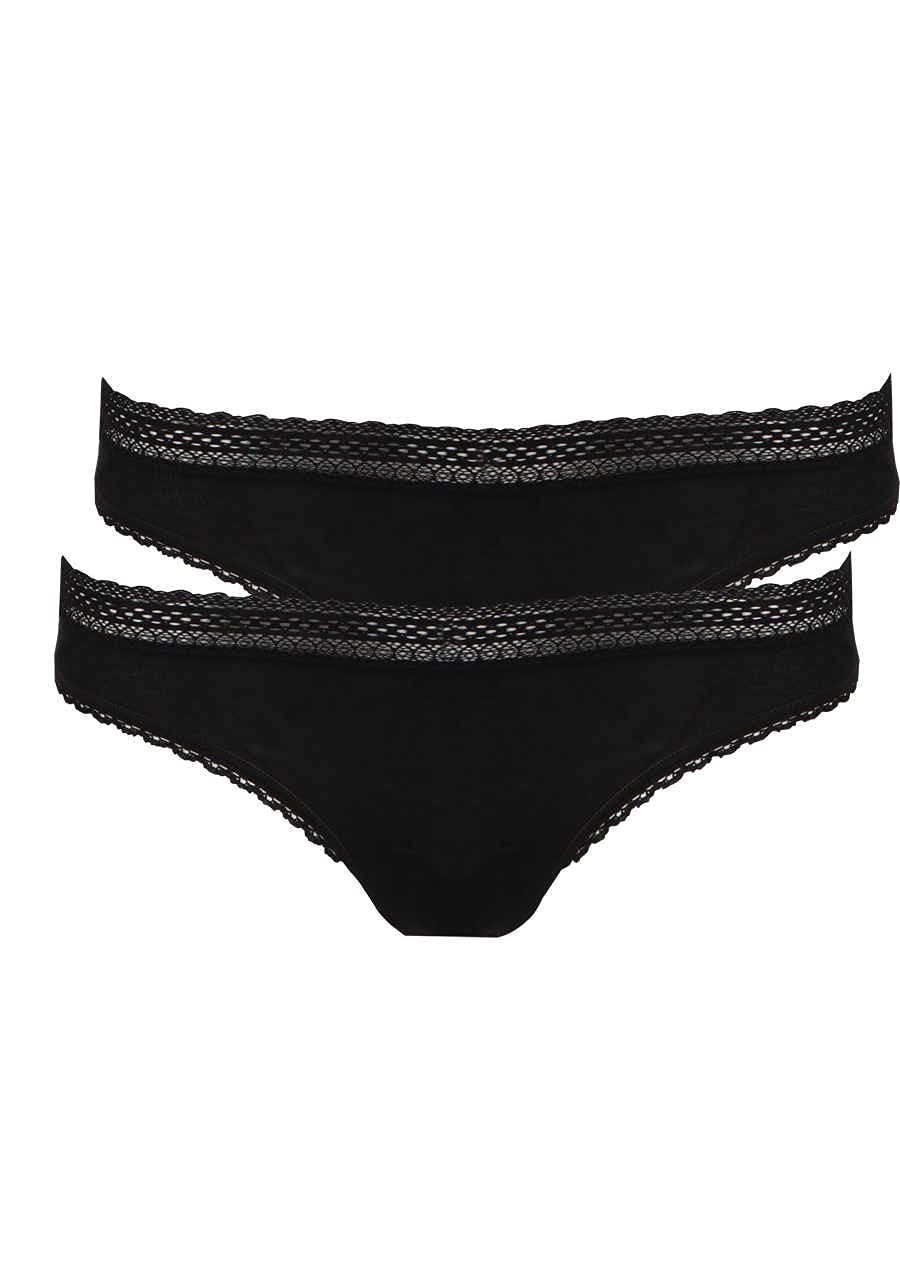 Schiesser Damen 2 PACK Menstruationswäsche/ Periodenslip auslaufsicher - Secret Care 42-44 Schwarz_1