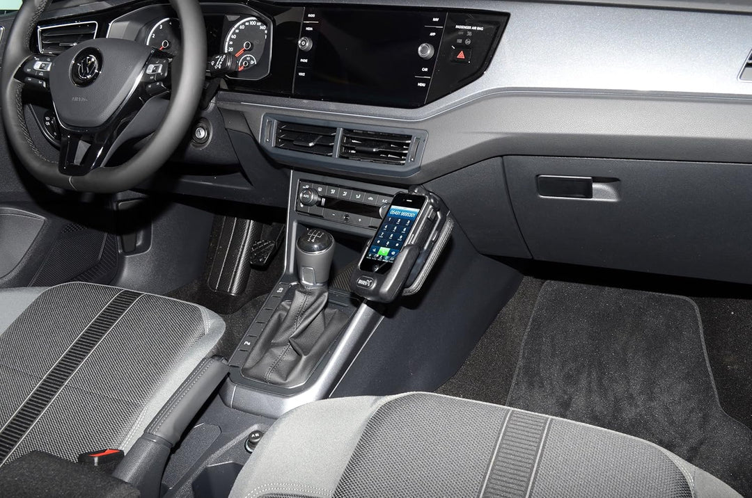 KUDA 3115 Halterung Kunstleder schwarz für VW Polo VI (AW) ab 09/2017 (MU), 3115