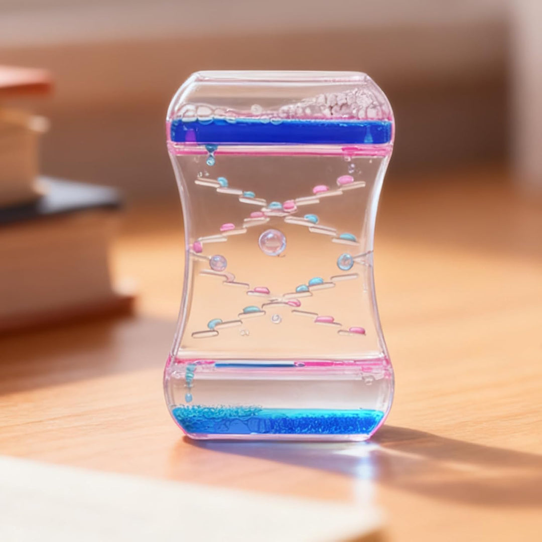 Flüssigkeits-Timer,Bunte Spiral-Öl-Sanduhr - Flüssigkeits-Bewegung Sprudler Sinnespielzeug - Für Kin