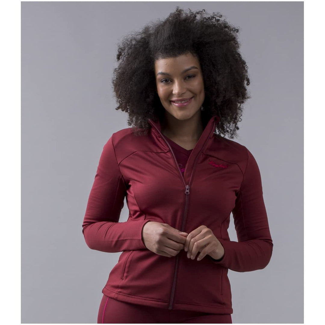Kingsland Damen Fleecejacke KLOlyvia S burgundy, S burgundy
