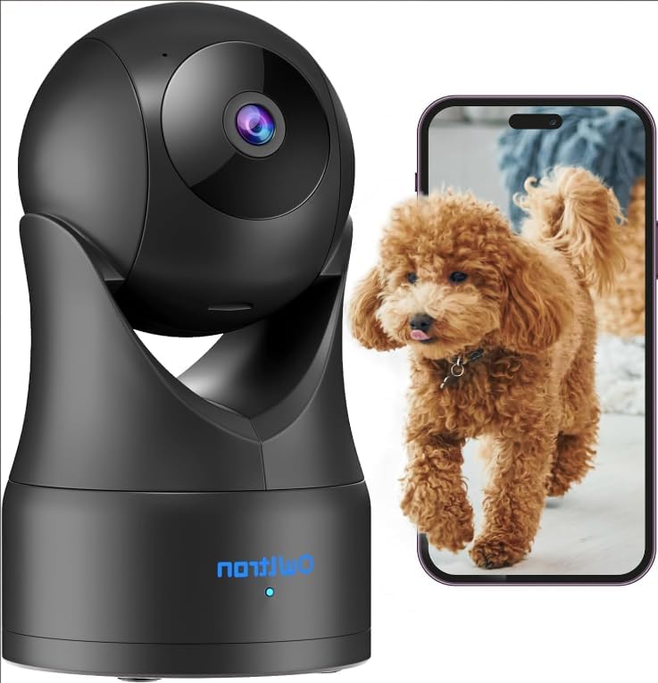 owltron Überwachungskamera innen, Babyphone mit Kamera und app, 360°WLAN IP Kamera mit Bewegungserke