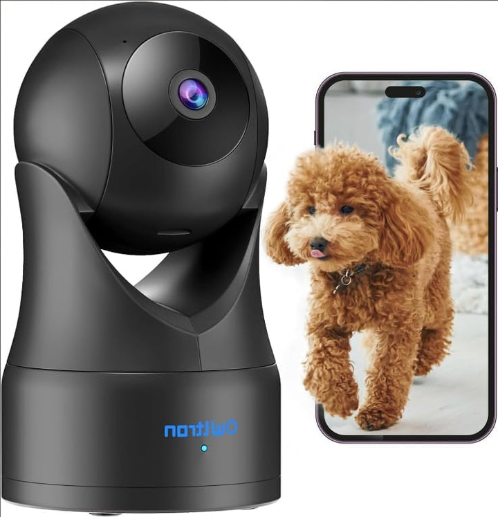 owltron Überwachungskamera innen, Babyphone mit Kamera und app, 360°WLAN IP Kamera mit Bewegungserke