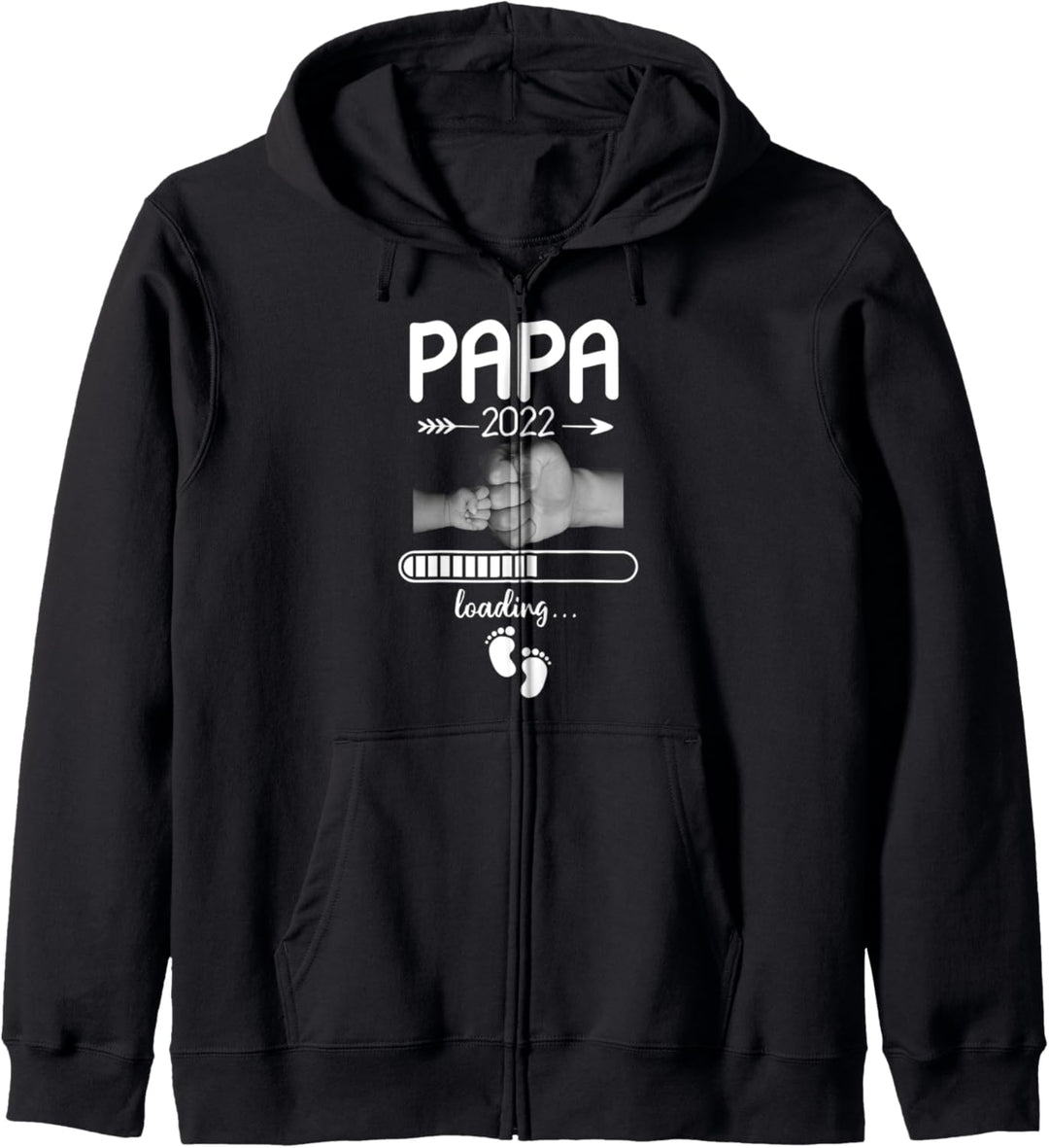 Papa 2022 Loading Werdender Vater Ankündigung Vatertag Kapuzenjacke