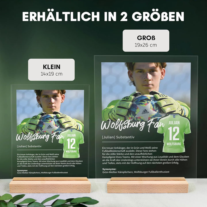 Wolfsburg Personalisiertes Acryl Geschenk - Definition: Wolfsburg Fan - Fanartikel und Fangeschenk f