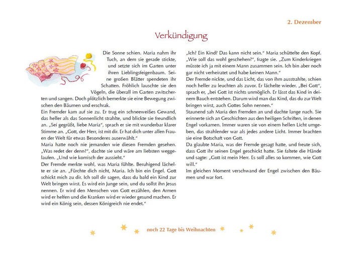 Die Weihnachtsgeschichte. Ein Adventskalender mit einem grossen Fensterbild (Adventskalender mit Ges