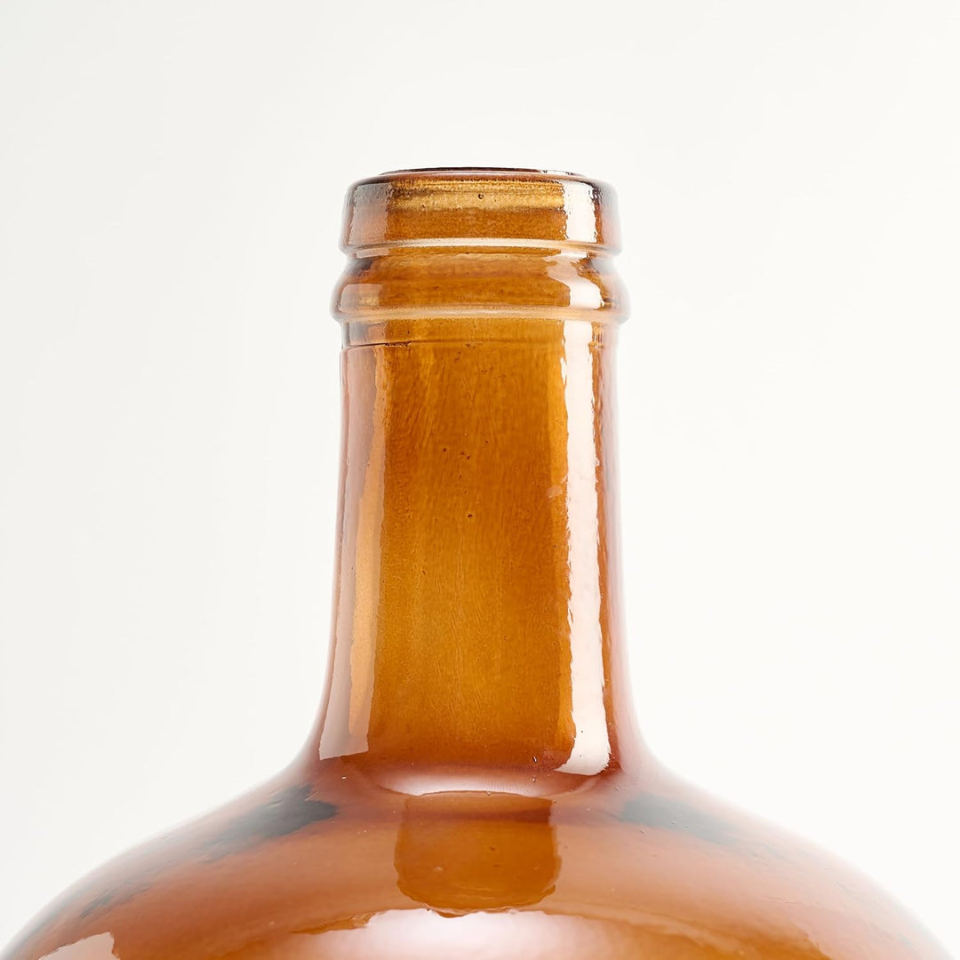 Handgefertigte Damajuana Glaskaraffe 4L Plain - Glasflasche oder Karaffe im mediterranen Stil für di
