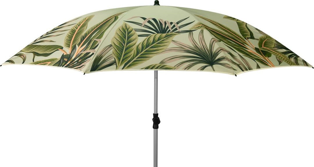 matrasa Sonnenschirm LEAF höhenverstellbar mit Knickgelenk & UPF 40+ Grün Ø180 cm