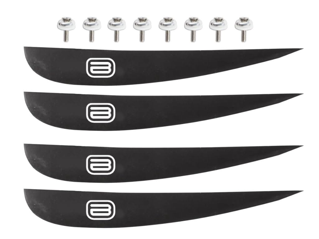 Brunelli Wakeboard Finne 4er-Set geeignet für Wood Flex Pro