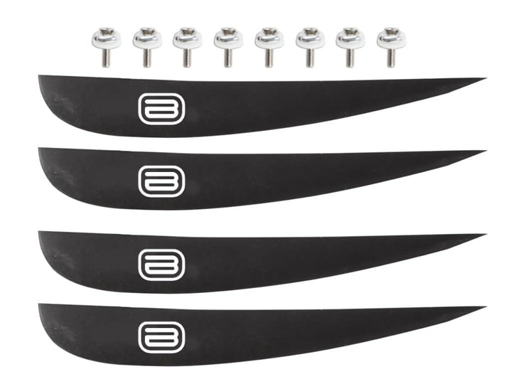 Brunelli Wakeboard Finne 4er-Set geeignet für Wood Flex Pro