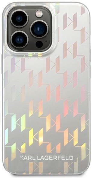 Karl Lagerfeld KLHCP14XLGMMSV3 hülle für iPhone 14 Pro Max 6,7" hardcase Silber/Silver Monogram Irid