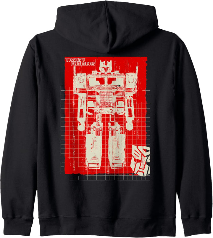 Transformers Optimus Prime Spielzeug-Blaupause Kapuzenjacke