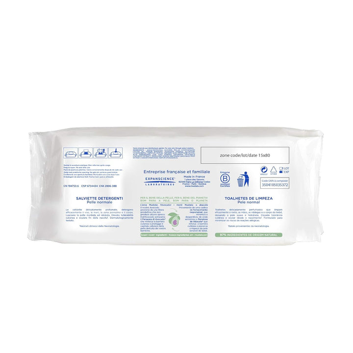 Mustela Toallitas Grues Rec 70U, blue