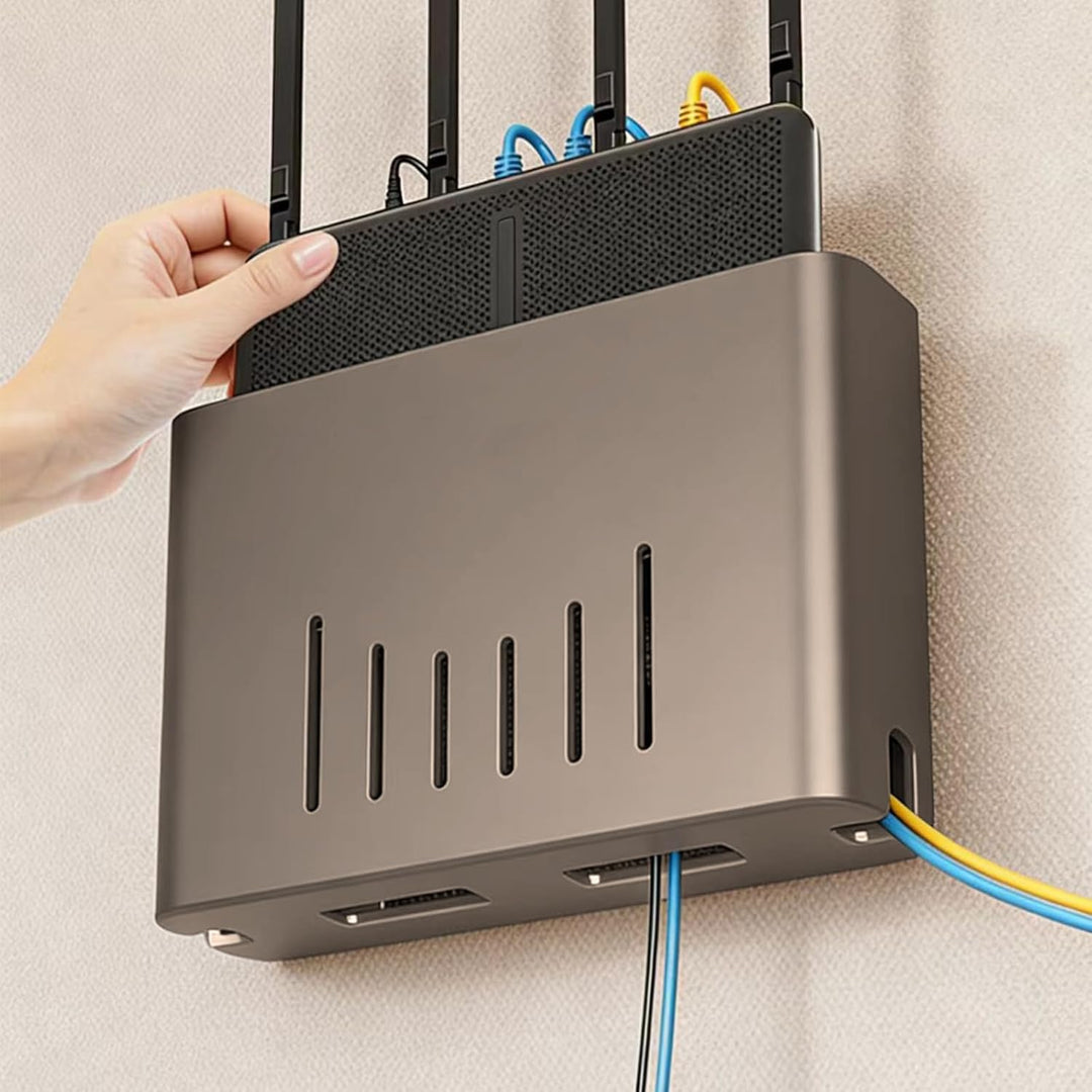 Router-Schrank – Aufbewahrungsbox – Versteck – Router-Box – Wandbox – Wandgehäuse – WLAN-Regal – WiF