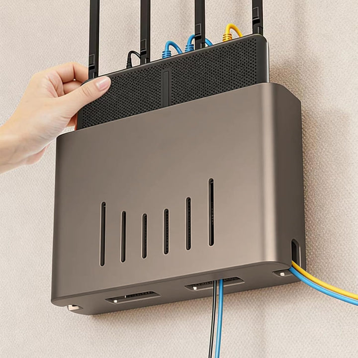 Router-Schrank – Aufbewahrungsbox – Versteck – Router-Box – Wandbox – Wandgehäuse – WLAN-Regal – WiF