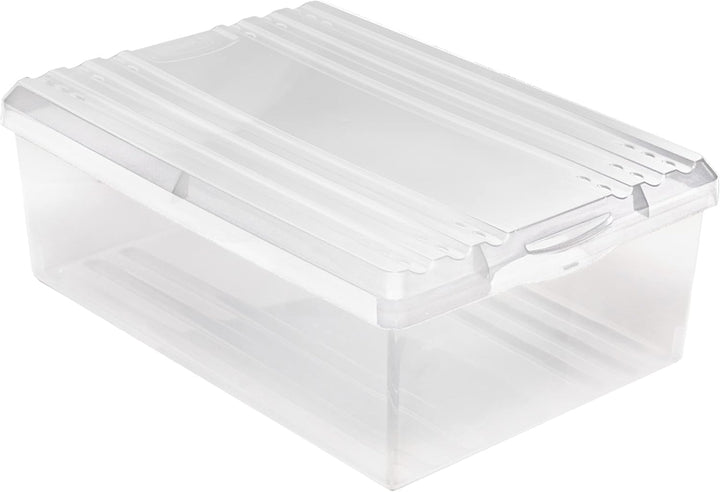 BranQ - Home essential Schuhbox Shoe Box mit Belüftungshaltelöcher und Deckel Kunststoff, 8l, Set vo