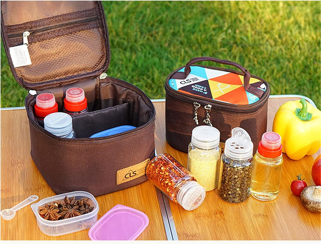 Outdoor Seasoning Gewürzbehälter Portable kleiner Salzstreuer BBQ Gewürzflasche Set Transparent Gewü