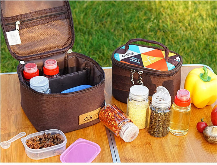 Outdoor Seasoning Gewürzbehälter Portable kleiner Salzstreuer BBQ Gewürzflasche Set Transparent Gewü
