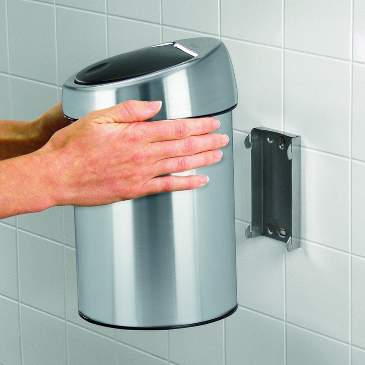 Brabantia Touch Bin 3L mit Kunststoffeinsatz - Matt Steel Fingerprint Proof 3 Liter Matt Steel Finge