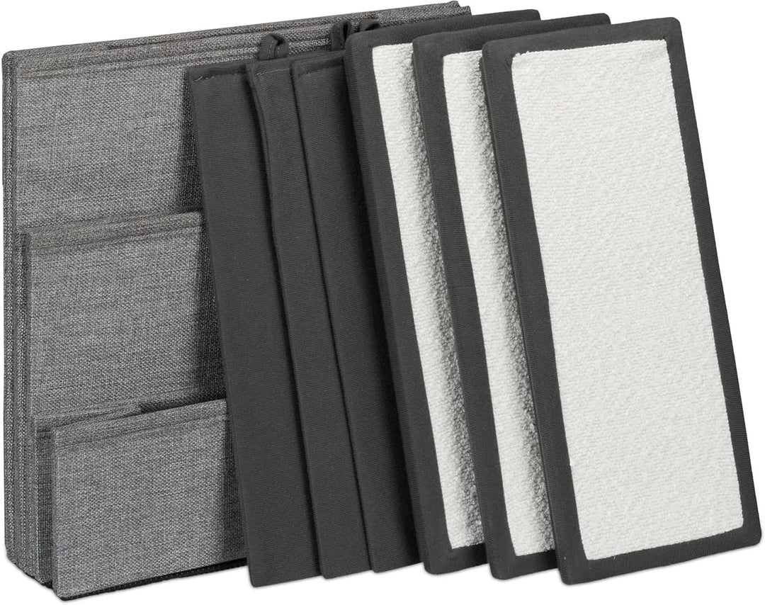 Relaxdays Hundetreppe, 3 Stufen, mit Stauraum, Hunde & Katzen, HxBxT: 39 x 40 x 49 cm, Faltbare Tier
