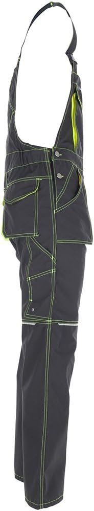 Planam Grösse 28 Unisex Basalt Neon Latzhose anthrazit gelb Modell 6230 Anthrazit/Gelb 28, Anthrazit
