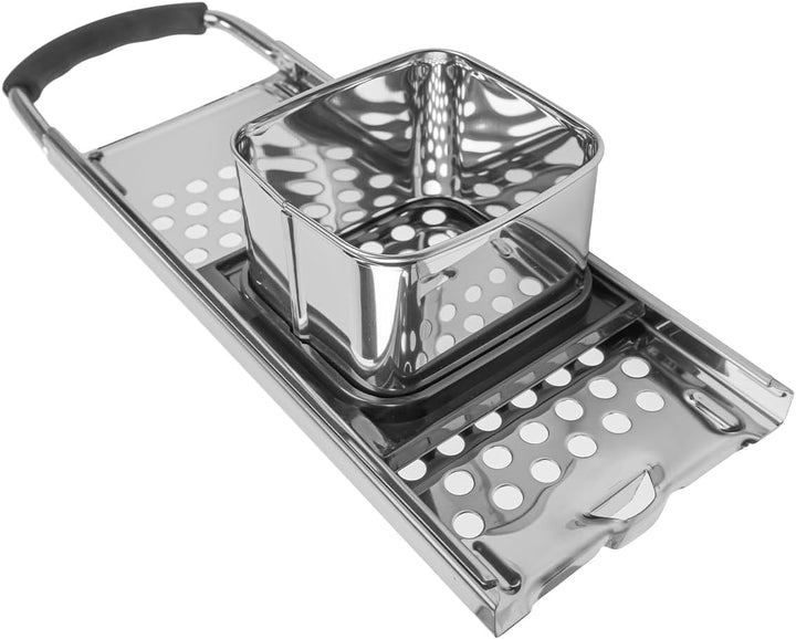 VOANZO Spätzlehobel aus Edelstahl, Spätzlehobel, spülmaschinengeeignet, Spätzlereibe, Spätzlepresse