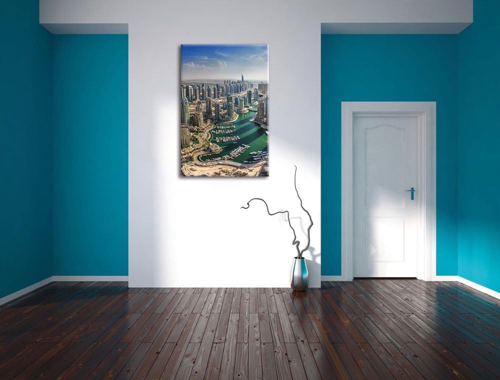 Dubai Hotel Burj al Arab, Format: 100x70 auf Leinwand, XXL riesige Bilder fertig gerahmt mit Keilrah