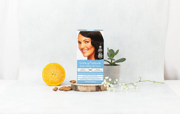 Tints of Nature 3N Natural Dark Brown Permanent Hair Dye, Vegan 130ml | Creates beautiful dark brown