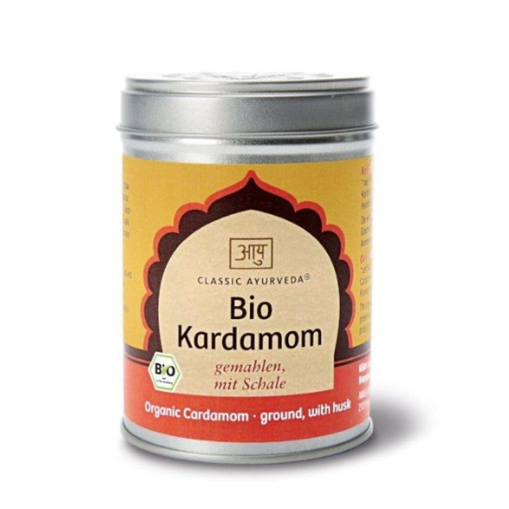 Classic Ayurveda Bio Kardamom gemahlen mit Schale – 100% naturbelassenes Gewürz aus kontrolliert bio