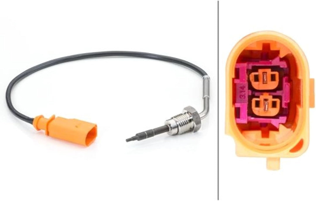 HELLA 6PT 014 494-181 Sensor, Abgastemperatur - 2-polig - geschraubt - Kabel: 310mm