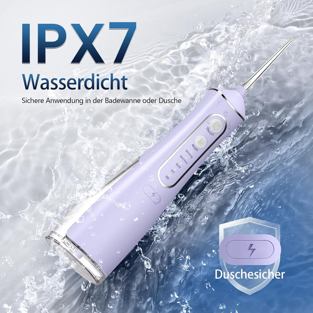 OasiSmile Munddusche Kabellos Elektrisch: Munddusche Testsieger 2026, 4 Modi DIY Druck & 5 Jet-Tipps