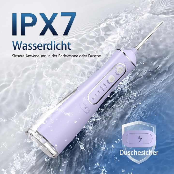 OasiSmile Munddusche Kabellos Elektrisch: Munddusche Testsieger 2026, 4 Modi DIY Druck & 5 Jet-Tipps
