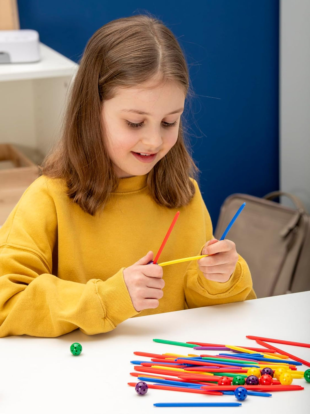 Betzold - Geometrie Steckbaukasten 330 Bauteile - Mathematik-Lehrmittel Grundschule Nocolor, Nocolor