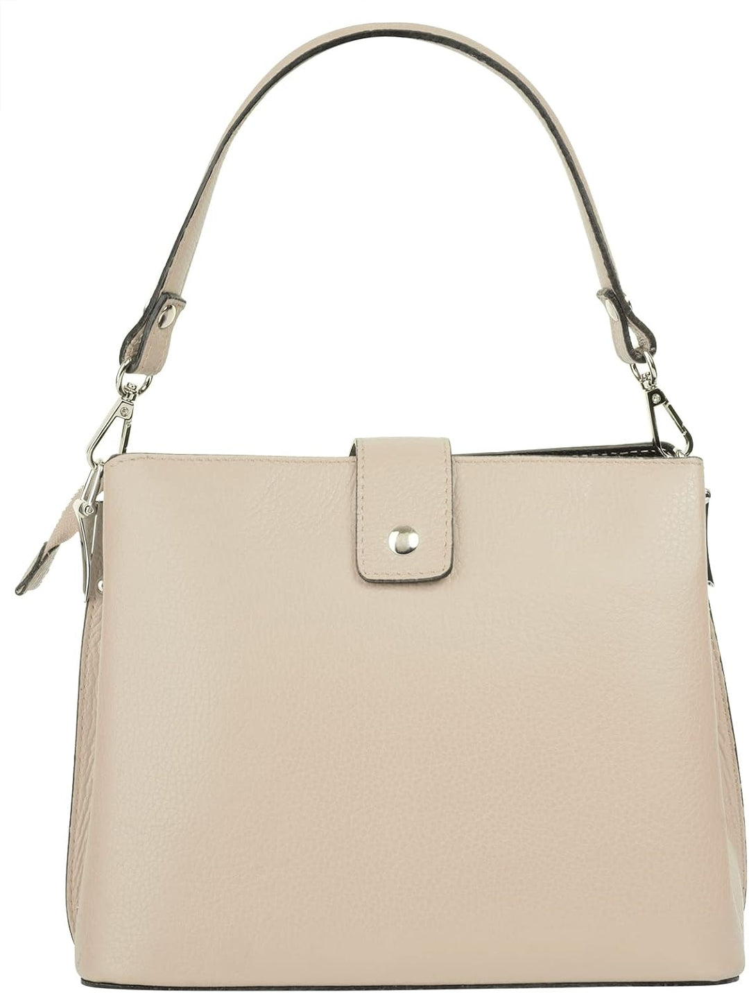 Handtasche Echt Leder Damen Made in Italy, Tragetasche, Umhängetasche, Abendtasche aus Leder 021791
