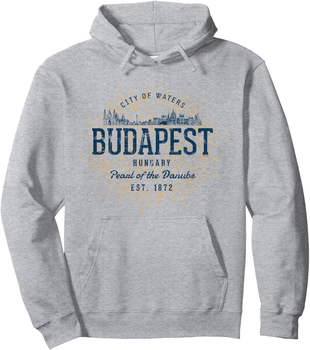 Ungarn Retro Stil Vintage Budapest Pullover Hoodie