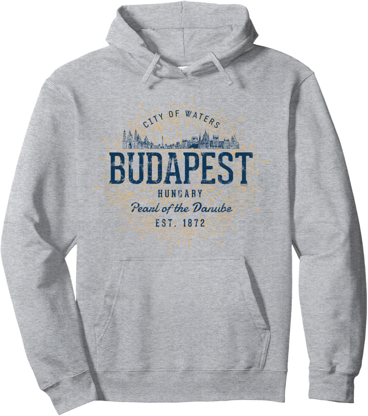 Ungarn Retro Stil Vintage Budapest Pullover Hoodie