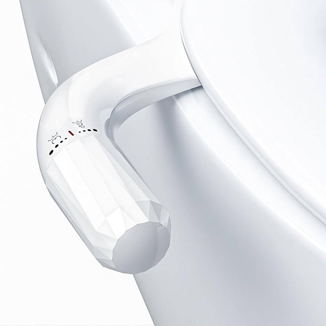 Bidet Aufsatz, Bidet Einsatz für Toilette Ultradünnes Minimalistisches Non-Electric Dual Nozzle Bide