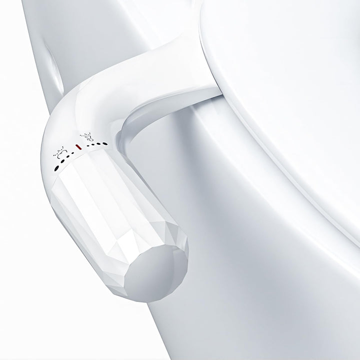 Bidet Aufsatz, Bidet Einsatz für Toilette Ultradünnes Minimalistisches Non-Electric Dual Nozzle Bide