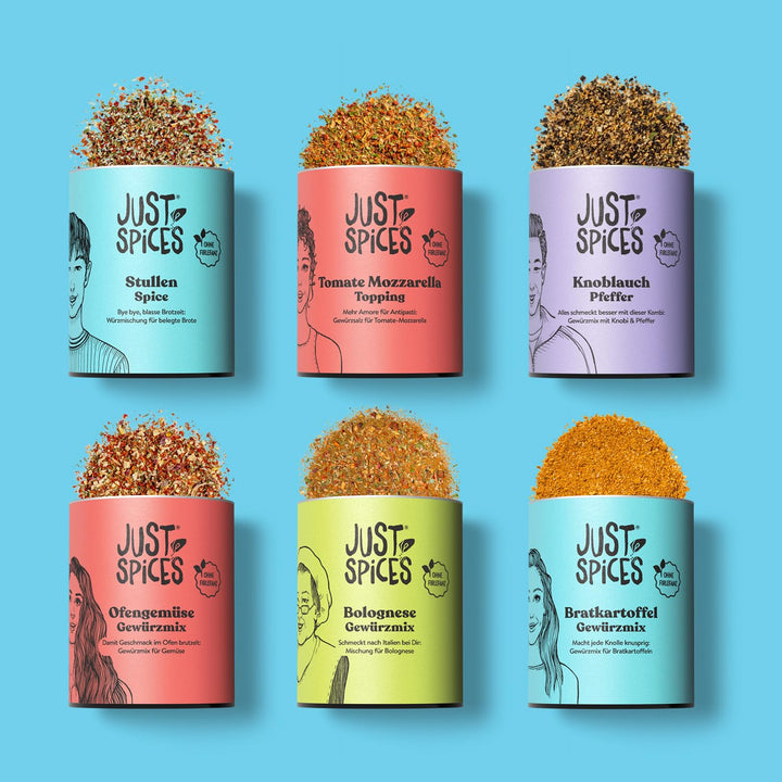 Just Spices Danke Gewürzbox I 6 vielseitige Gewürzmixe in einer Geschenkbox I Das perfekte Geschenk